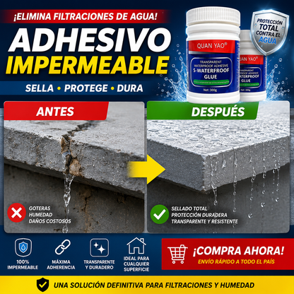 2 ADHESIVO TRANSPARENTE TAPA GOTERA AZUL